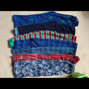 7 pairs boys pajama pants
